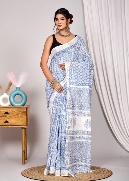 Linen Saree