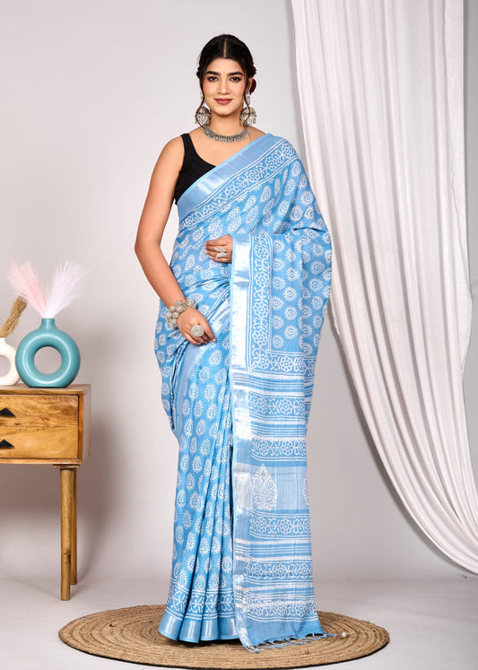 Linen Saree