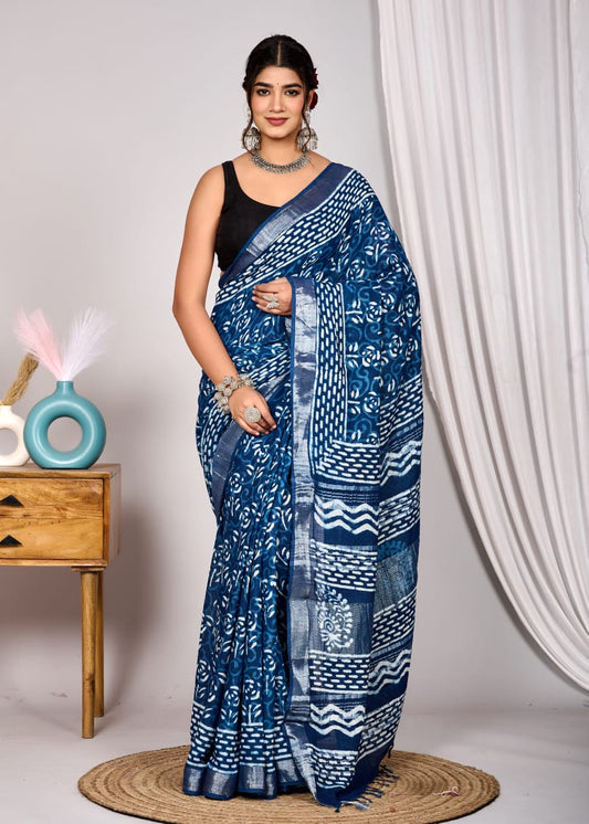 Linen Saree