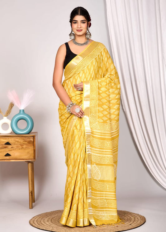 Linen Saree