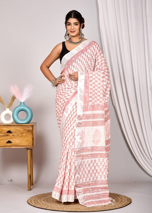 Linen Saree