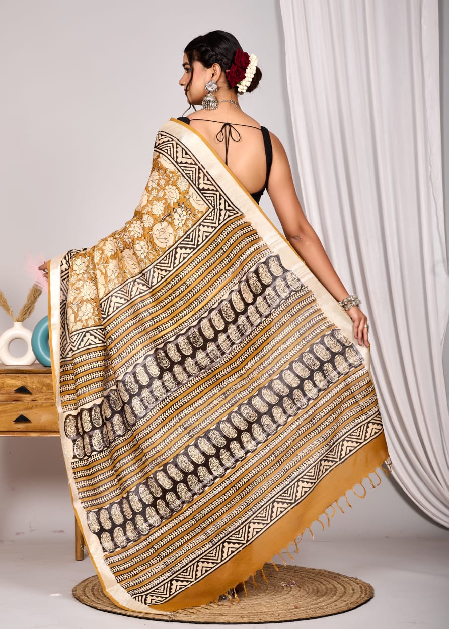 Linen Saree