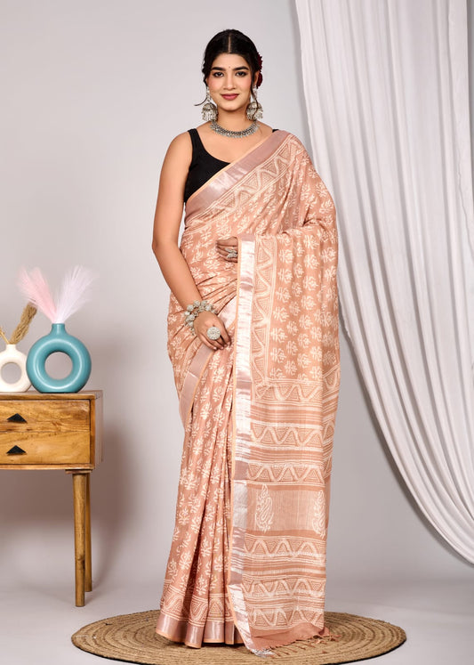 Linen Saree