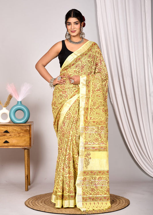 Linen Saree