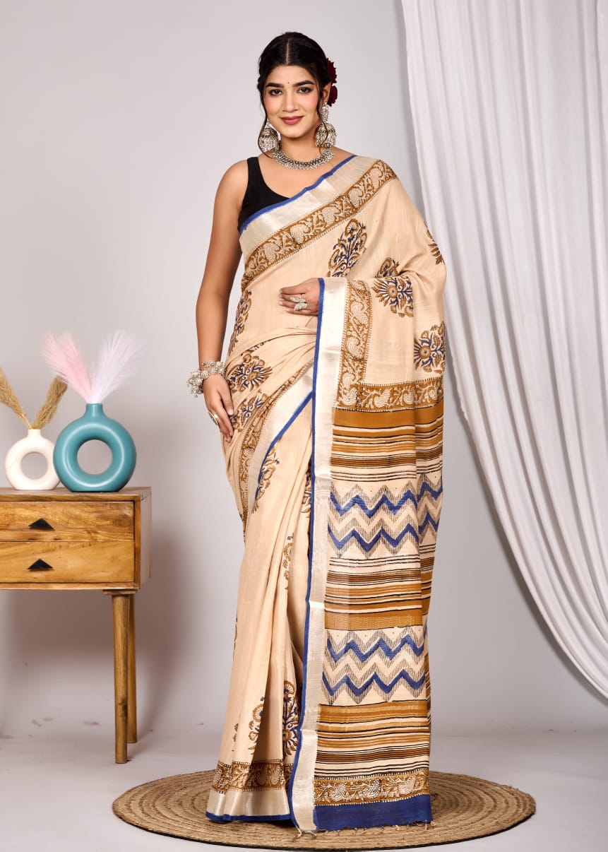 Linen Saree