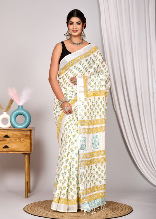 Linen Saree