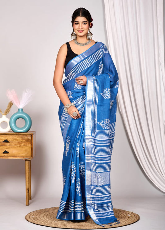 Linen Saree