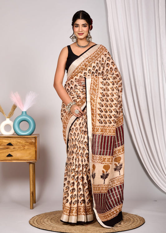 Linen Saree