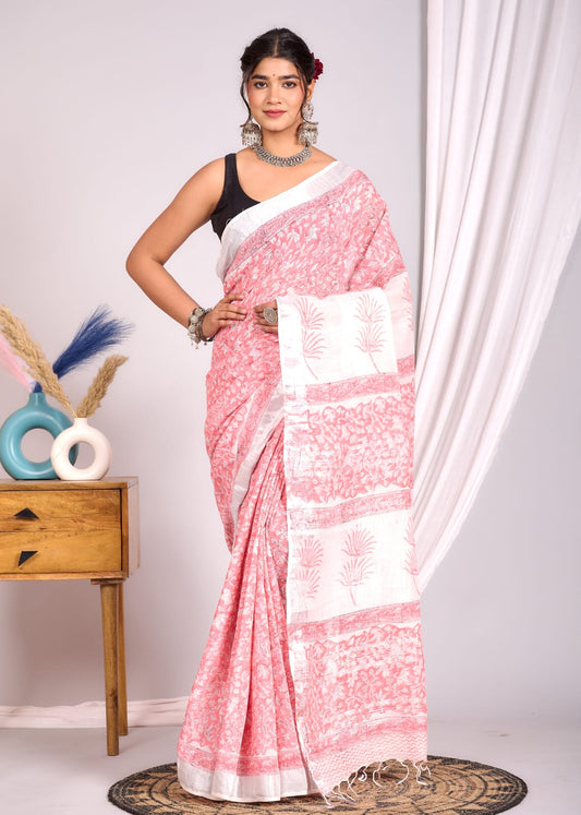 Linen Saree