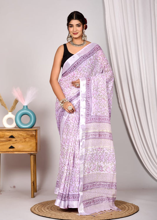 Linen Saree