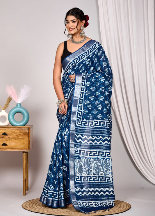 Linen Saree